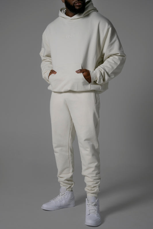 Vintage White Oversized Hoodie