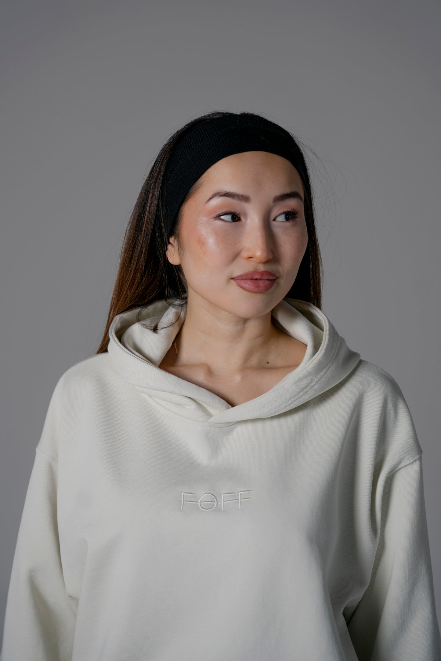 Vintage White Oversized Hoodie