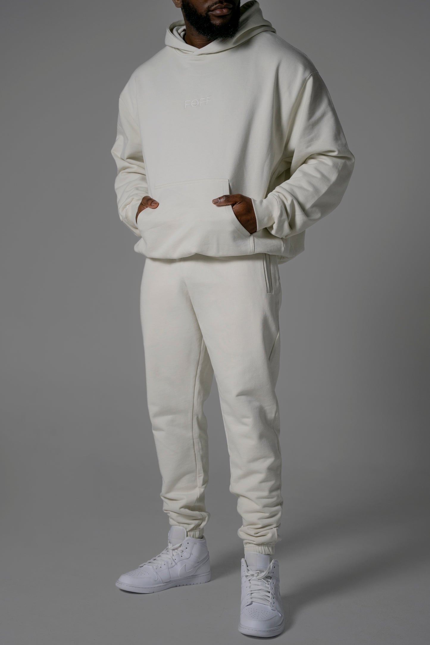 Vintage White Oversized Hoodie