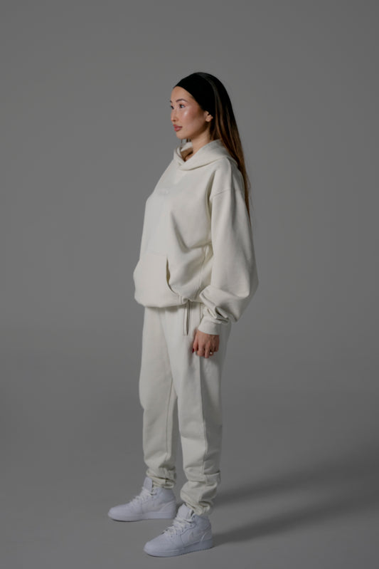 Vintage White Oversized Hoodie