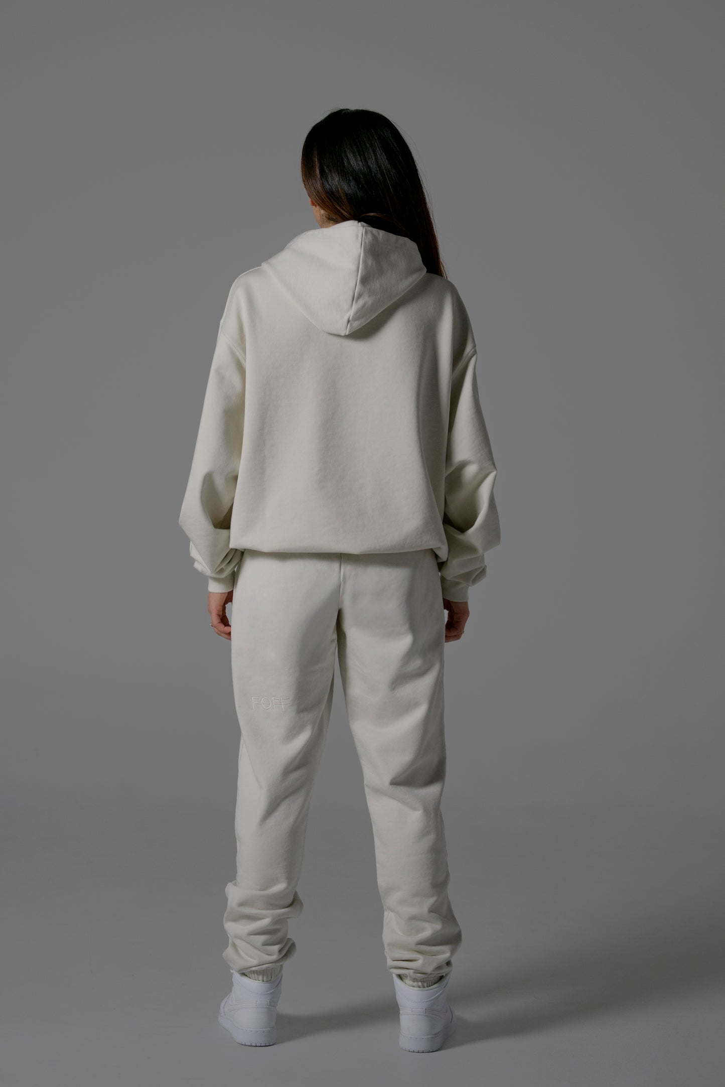 Vintage White Oversized Hoodie