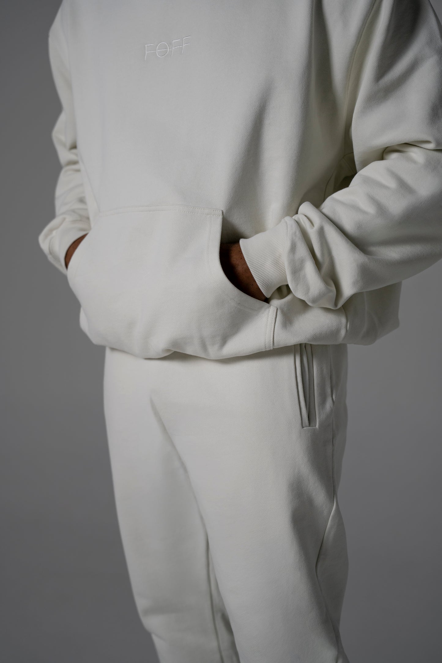 Vintage White Oversized Hoodie