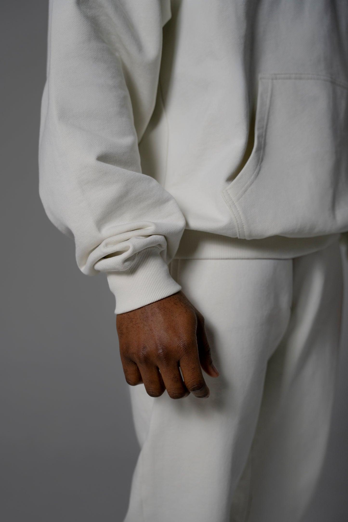 Vintage White Oversized Hoodie