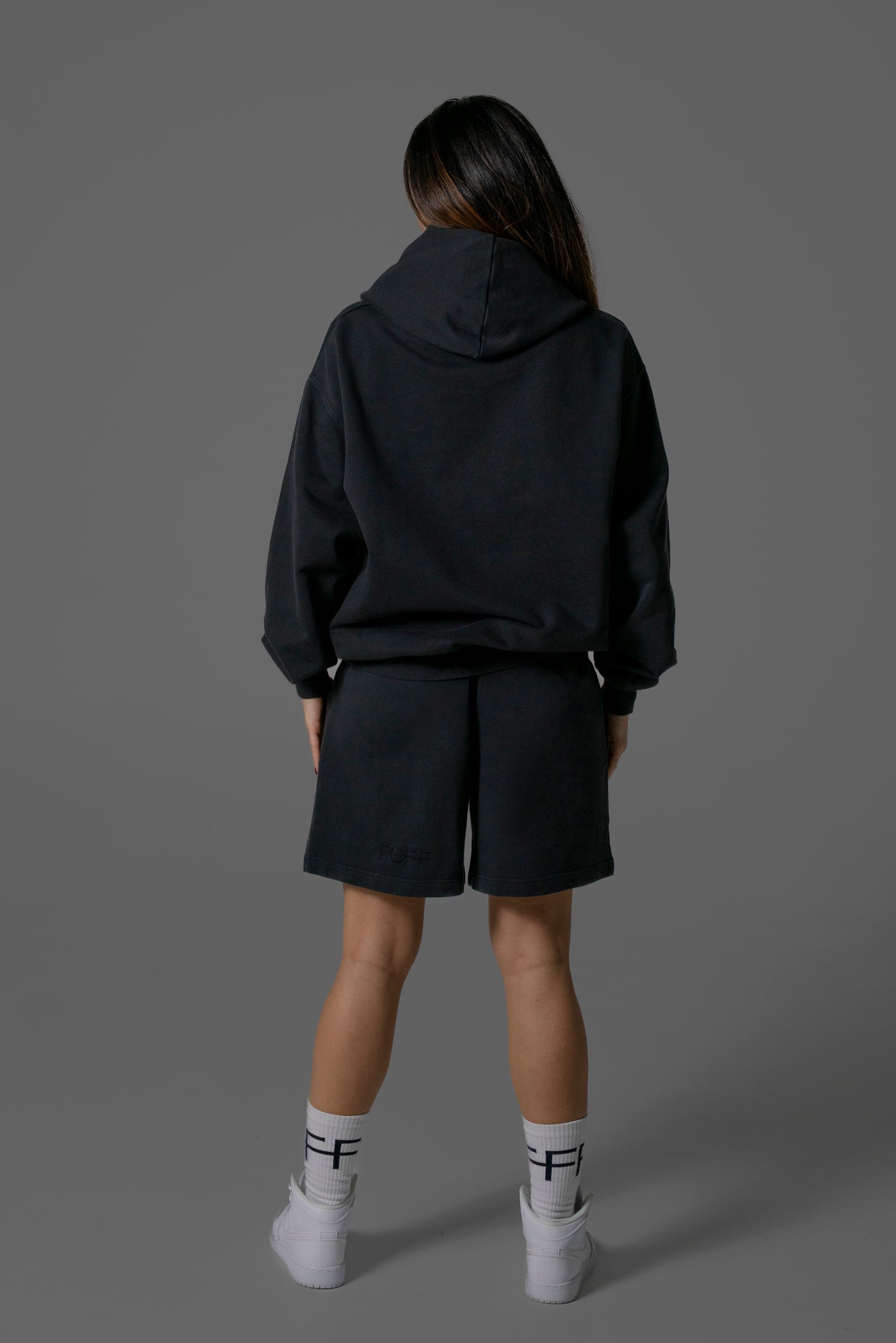 Vintage Black Oversized Hoodie