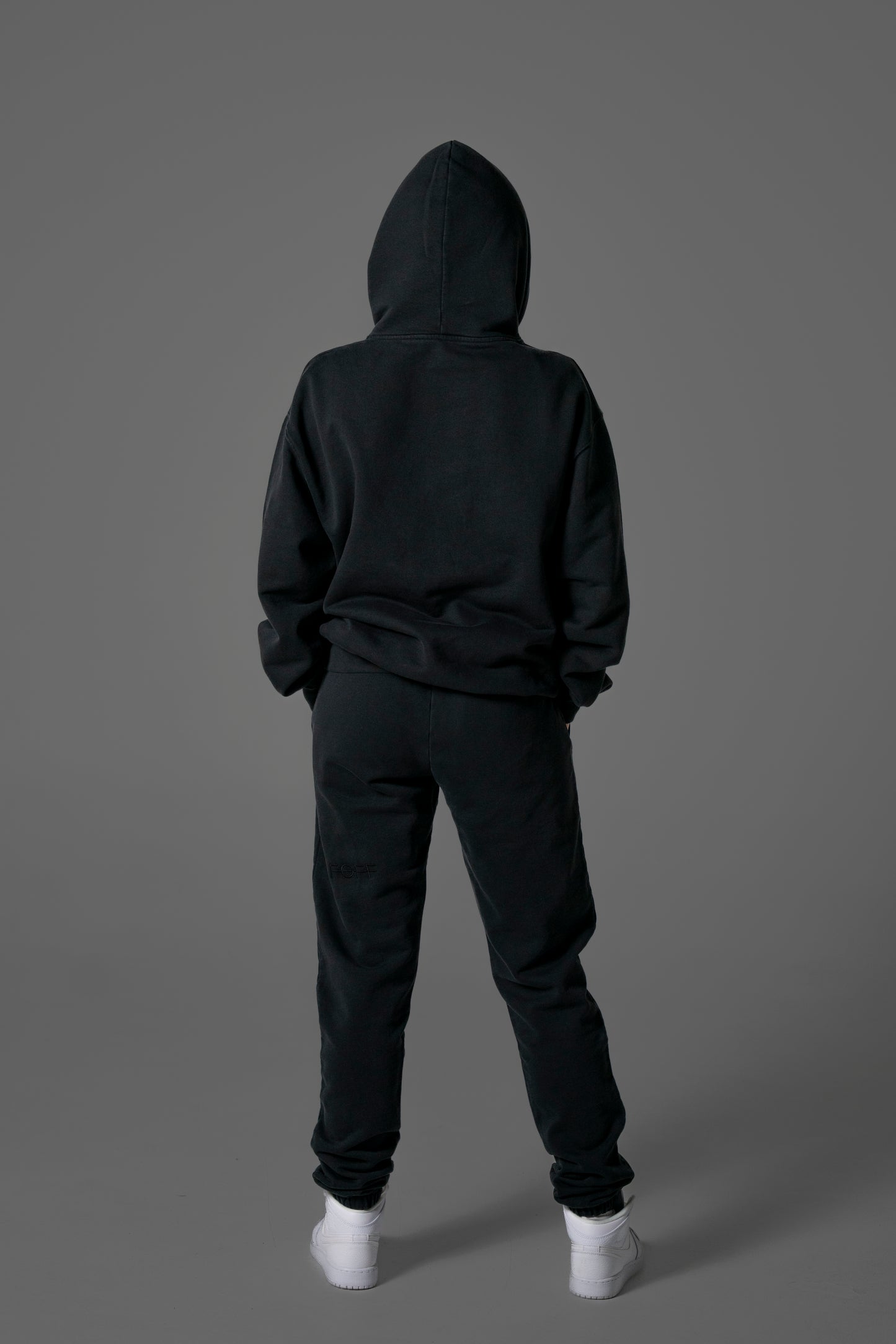 Vintage Black Oversized Hoodie